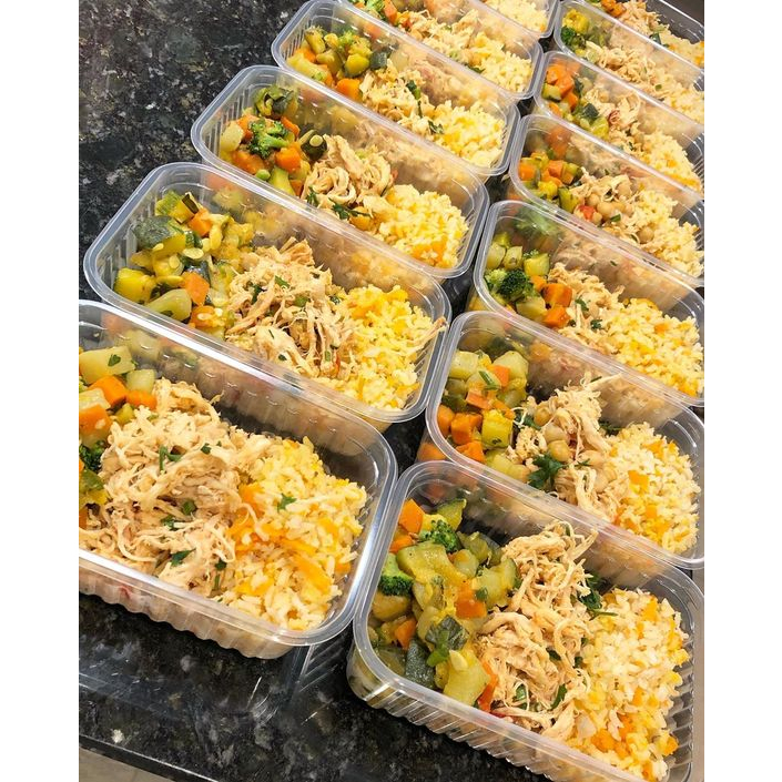 Pote Retangular Marmita Fit Microondas e Freezer com 24 unidades  250ML, 350ML, 500ML em Oferta na Shopee