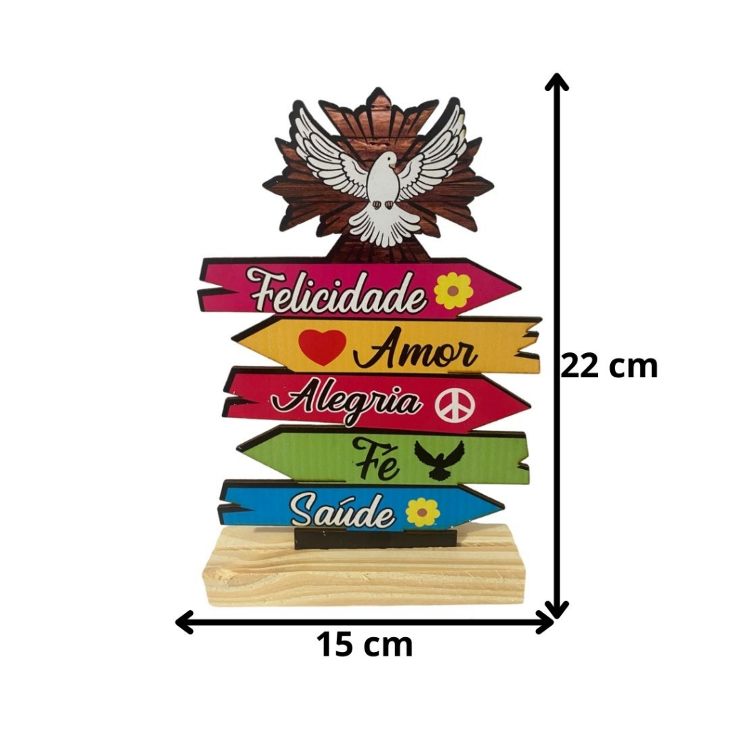 Placas Com Base Para Decoração Com Frases Mesa Casa Sala