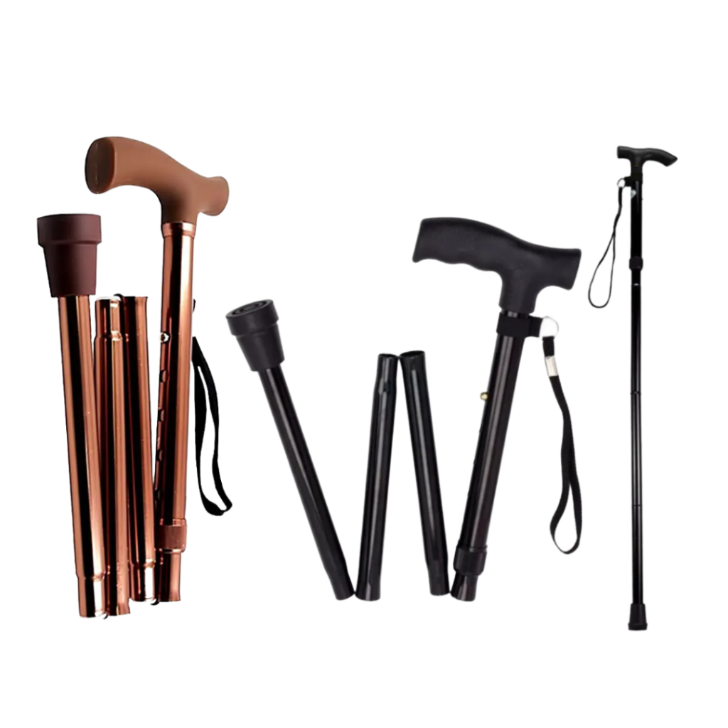 Bengala Alumínio Dobrável com Regulagem de Altura Mebuki