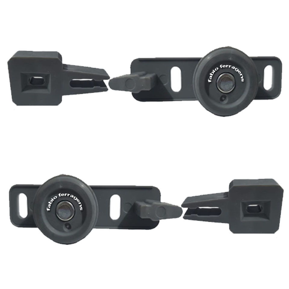 Guias E Freio 26mm ou 28mm Porta Correr Para Guarda Roupa - Fabio Ferragens