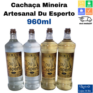 Cachaça Mineira Artesanal Alambique Du Esperto Ouro Prata 960ml Sul de Minas