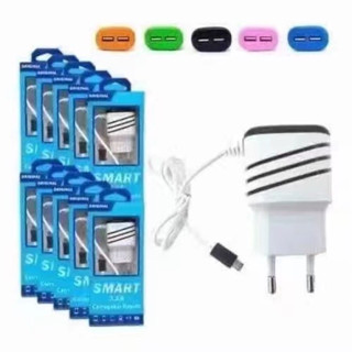 Carregador Turbo Celular Ultra rápido 3.1 V8 Micro Usb 2 Entrada Usbp Android Portátil