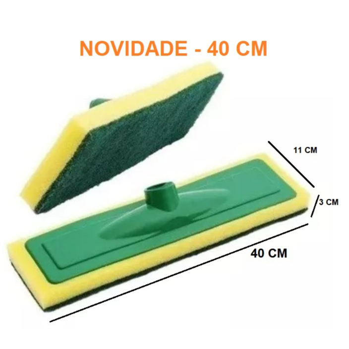 Rodo Abrasivo Esfregão Mop Limpa Piso e Azulejo 40 cm