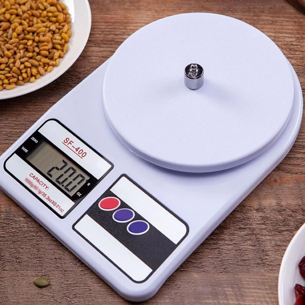 Balança Cozinha Digital 10kg Alta Precisão SF400 Dieta Fitness Culinária Confeiteiro Alimentos