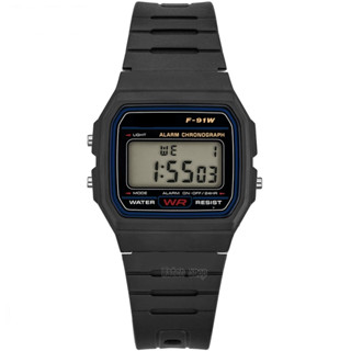 Relógio F-91W de pulso digital unissex retrô masculino feminino