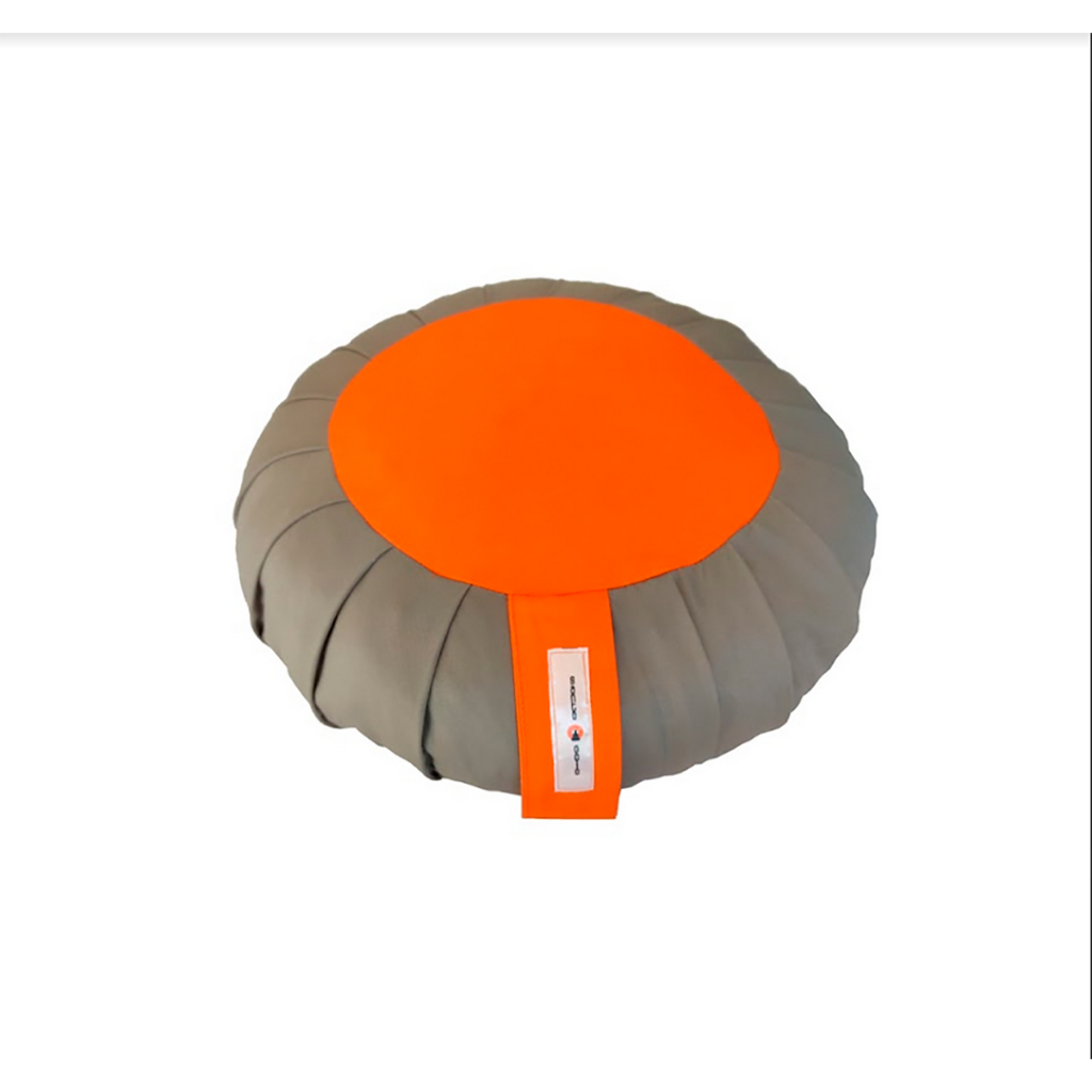 Imagem Zafu Almofada De Meditação Tradicional Yoga Zazen Revestimento em Sarja Enchimento Estopa