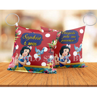 KIT 30 Almofadinhas Personalizadas branca de neve, Bela e a Fera