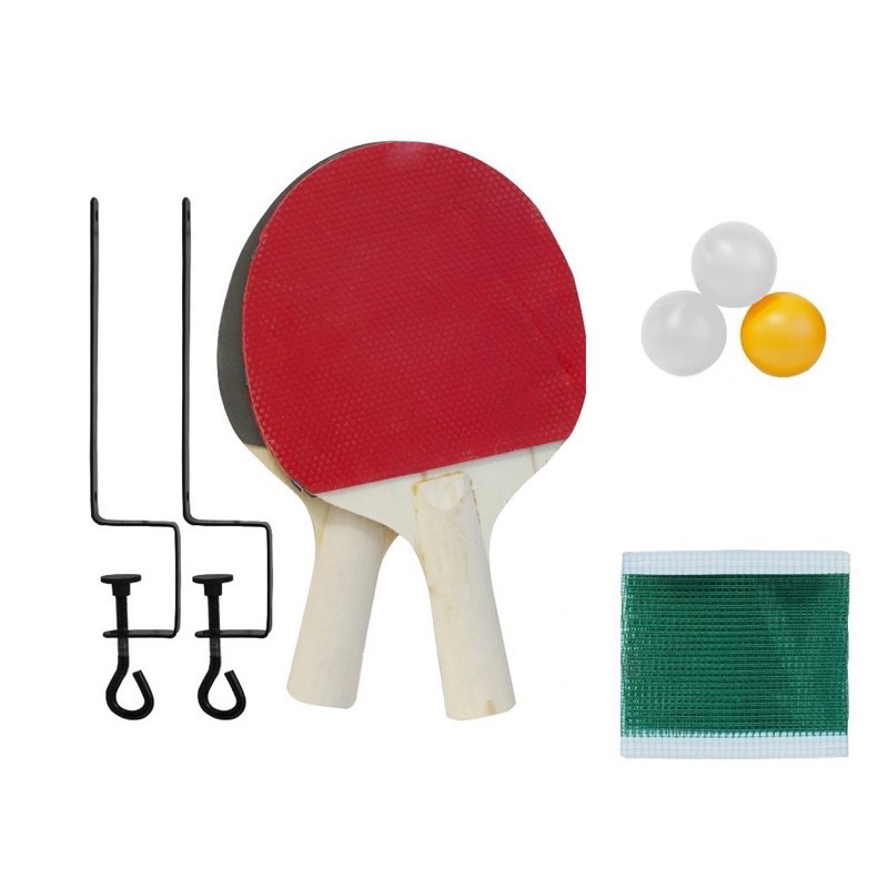 Kit Ping Pong 2 Raquetes 3 Bolas Rede e Suporte Completo