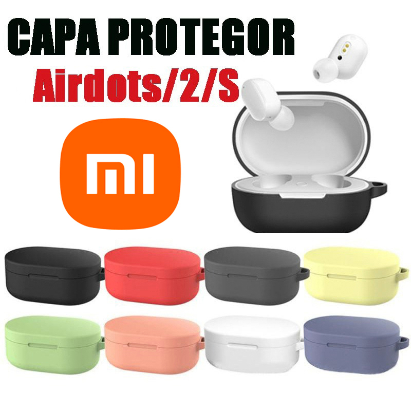 Capinha Capa Slicone Para Redmi Airdots/2/S Case Flexivel Para Xiaomi Fone de Ou