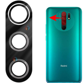 Lente De Vidro Câmera Traseira Xiaomi Redmi 9 + Adesivo em Oferta na Shopee