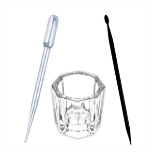 Kit Palito Aplicador De Henna + Pipeta + Dappen - Sobrancelhas