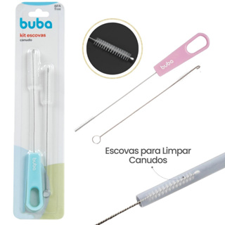Kit Escova para Canudo Limpeza Higiene Canudinhos Garrafas Buba em Oferta na Shopee