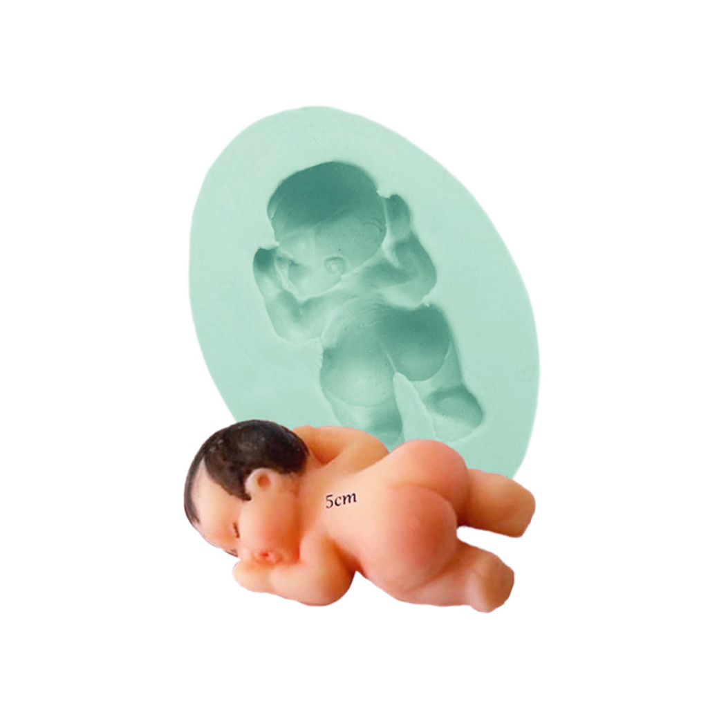 Molde Silicone Bebe Bumbum Pelado 5 Cm Confeitaria Arte e Biscuit Fm-05
