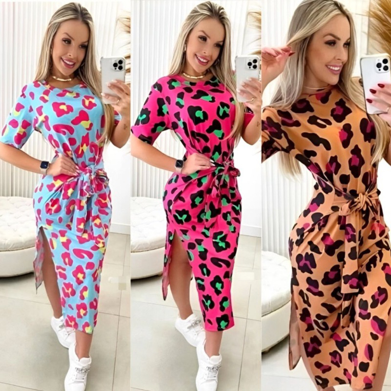 Vestido Estampa de Onça na Black Friday 2025 | BuscaProdutos