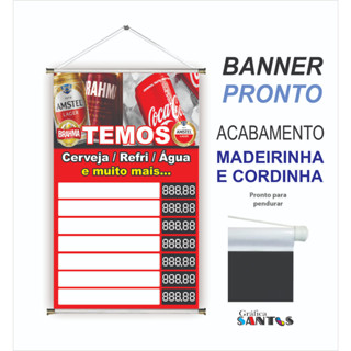 1 banners prontos tema: ( distribuidora/adega/deposito/bebidas ) BA 32 (obs. NÃO HÁ POSSIBILIDADE DE MUDANÇA NA ARTE) em Oferta na Shopee