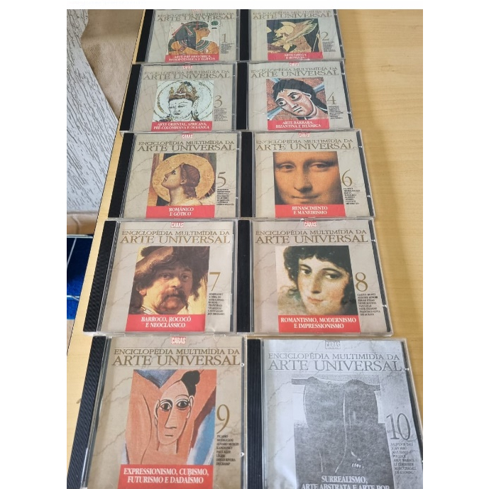 Enciclopédia multimídia da arte universal, coleção caras 9 cds