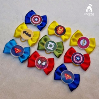 10 Laços Pet Macho Super Heróis M Para Banho e Tosa em Oferta na Shopee