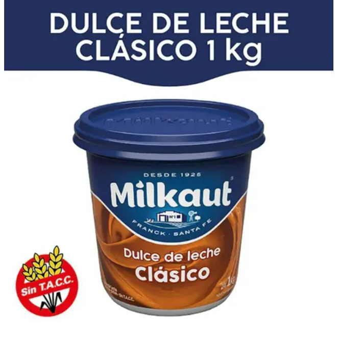 Doce de leite Argentino Milkaut 1kg