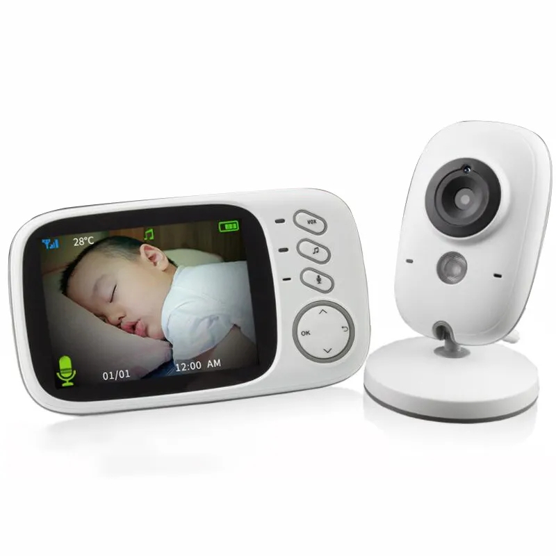 Babá Eletrônica Sem Fio Vídeo Voz E Visão Noturna Com Monitor