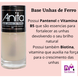 Esmaltes Anita - UNHAS DE FERRO - 10 ml