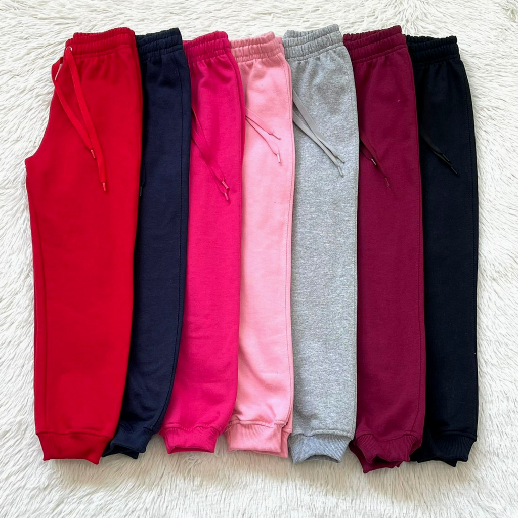 Calça infantil roupa de frio calça moletom moletinho