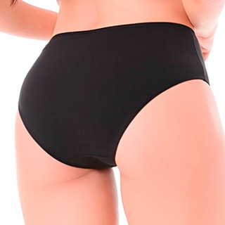 Calcinha Cotton Cós Alto Forro Algodão Cintura Alta Dupla Mulher Senhora Conforto Lingerie Adulto