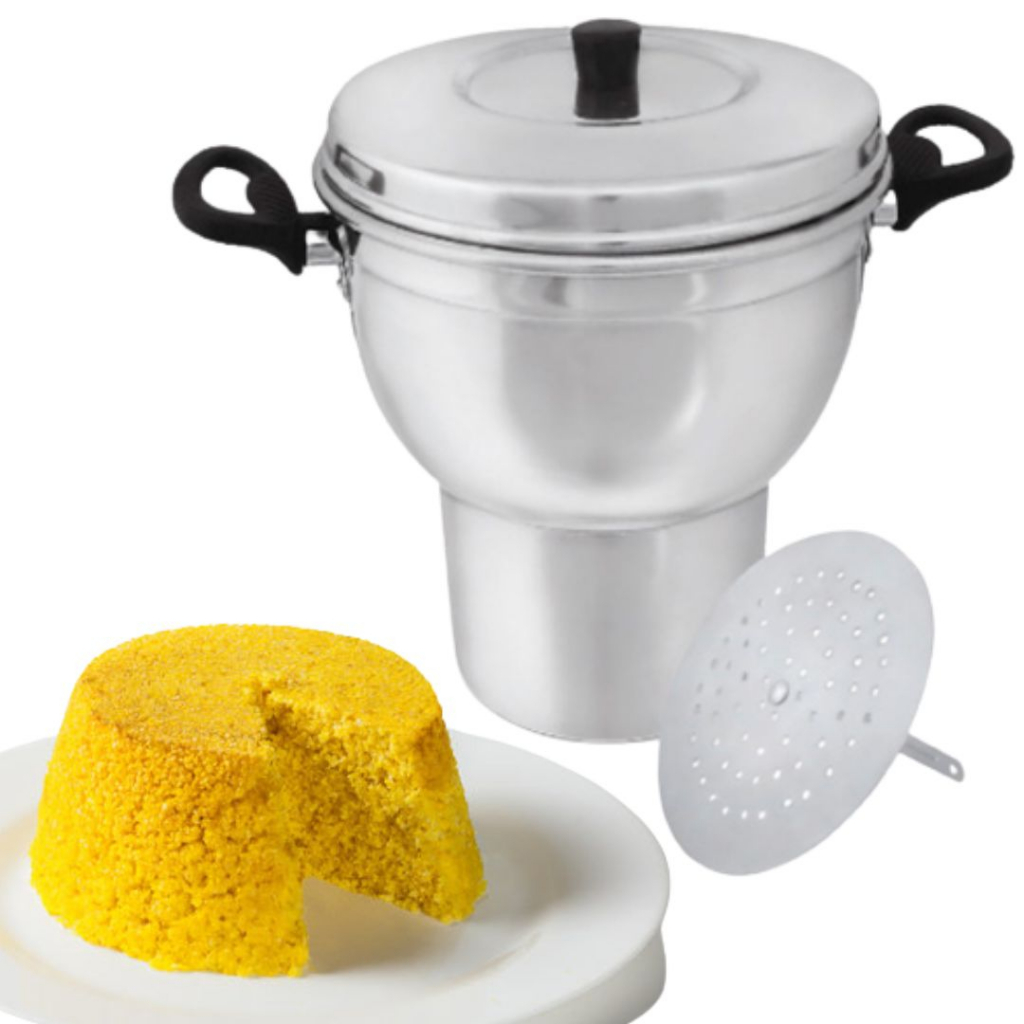 Cuscuzeiro 18 Alumínio Reforçado Panela Cuscuzeira Nordestino