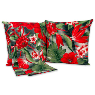 Kit 1 Peseira KING + 2 Capas de Almofadas 40cm x 40cm Piquet Favinho