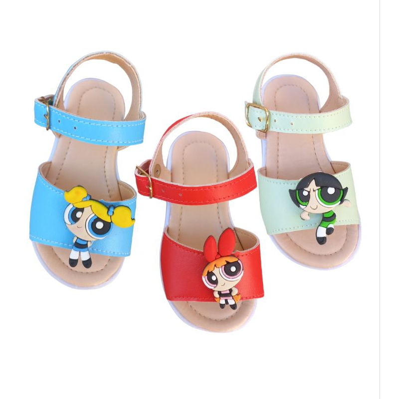 Sandália Infantil  enfeite Meninas Super Poderosas