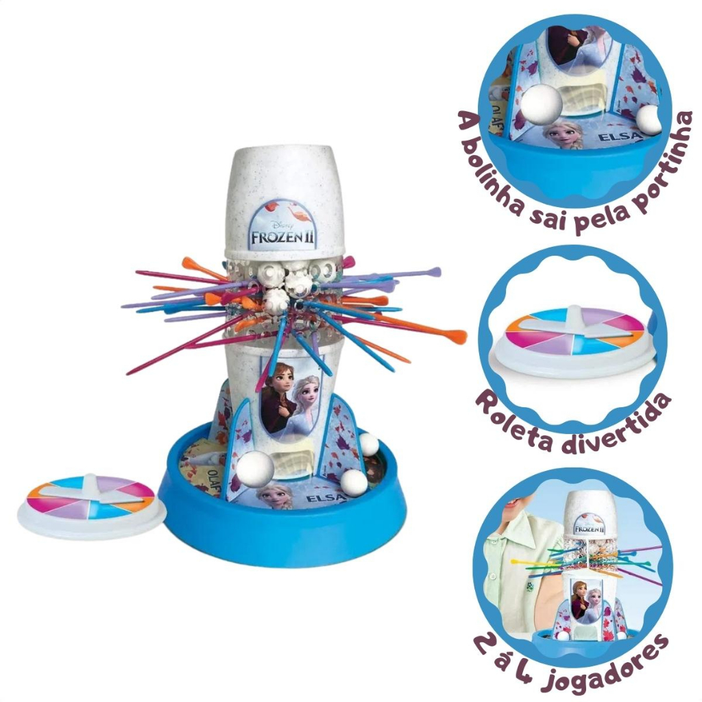 Jogo Infantil Divertido Tira Varetas Frozen e Patrulha Canina - Hobbies & Collections