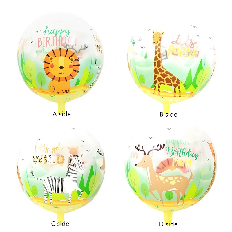 Balão 4D Festa Safari 55cm Balão decoração Aniversario Safari