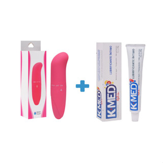 Kit Gel Lubrificante Intimo K-med 50g + Vibrador Ponto G Golfinho Aveludado