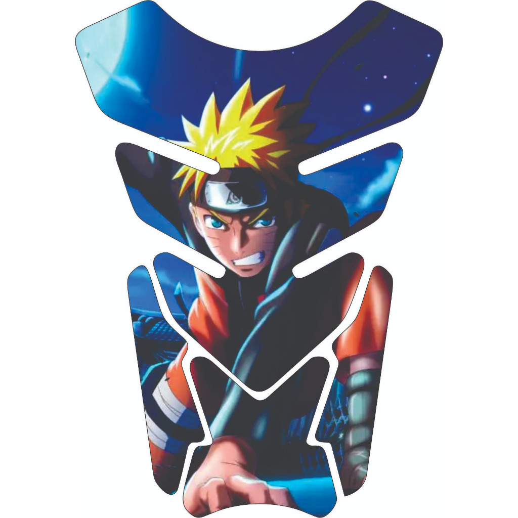 Adesivo Protetor De Tanque Moto Resinado Tank Pad Universal Naruto Shipudden Ninja Anime (B)