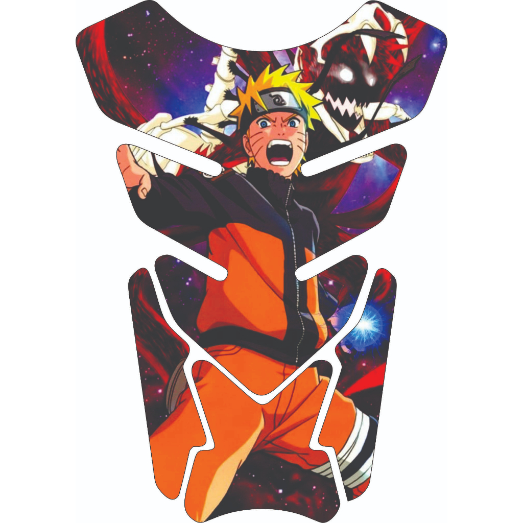 Adesivo Protetor De Tanque Moto Resinado Tank Pad Universal Naruto Shipudden Vários Modelos Anime/Mangá