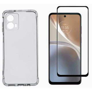 Capinha Capa + Película de Vidro 3D Motorola Moto G53