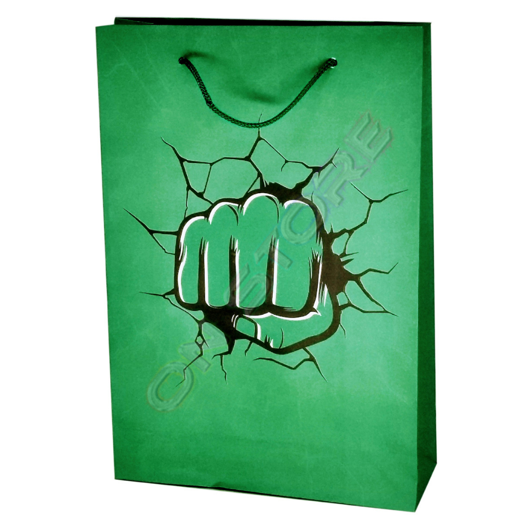 10-50 Sacolas De Papel Hulk 25x17x6cm Bolsa Festa Lembrancinha Surpresa em Oferta na Shopee