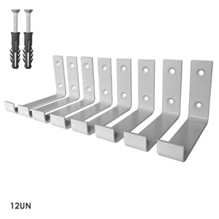 Mão Francesa Invertida Para Prateleira De 10 Cm Kit C/12 Un Branco