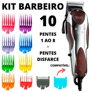 Kit Pentes 1 Ao 8 + o.5 E 1.5 Uso Profissional P/ Máquinas Wahl