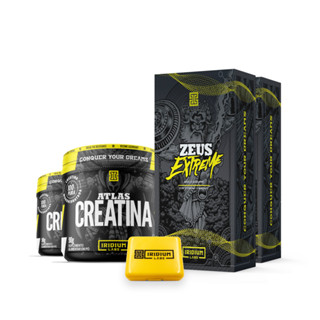 Kit 2x Zeus Extreme + 2x Creatina 90g + porta caps