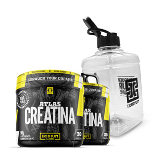 Kit 2x Creatina Atlas 90g + Galão 1,5L - Iridium Labs