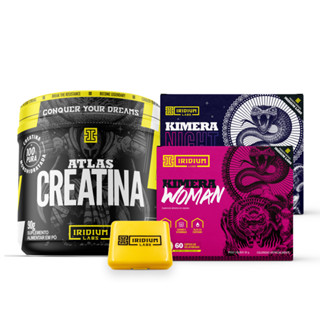 Kit Kimera Woman + Kimera night + Creatina 90g + Porta Caps