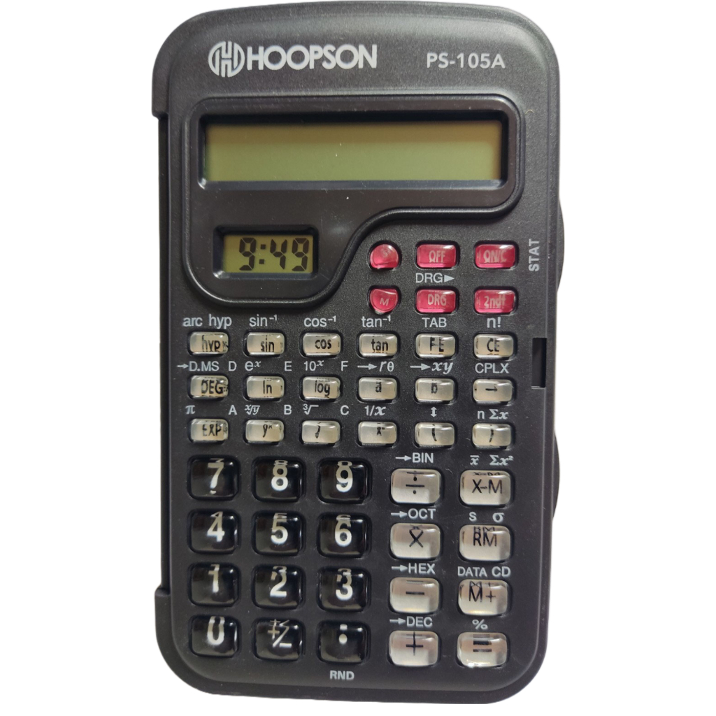 Calculadora  Científica 10 Dígitos Ps-105a - Hoopson possui o proprio estojo