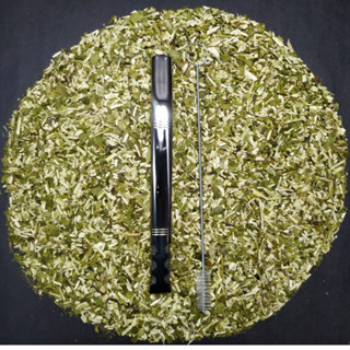 Bomba para terere TELADA POLIDA em INOX + escobvinha para limpeza .