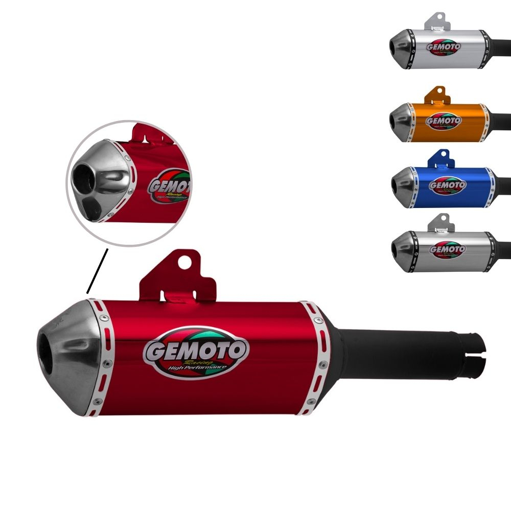 Ponteira Escapamento Escape Moto Gemoto Racing 3 Trioval Twister 2016 2017 2018 2019 2020 Em Aço em Oferta na Shopee