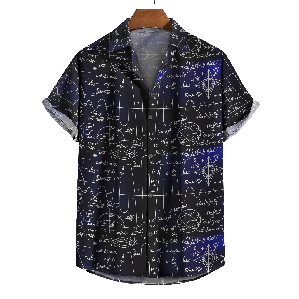 Camisa De Botão Física Matemática Cálculos [Ref-339] em Oferta na Shopee