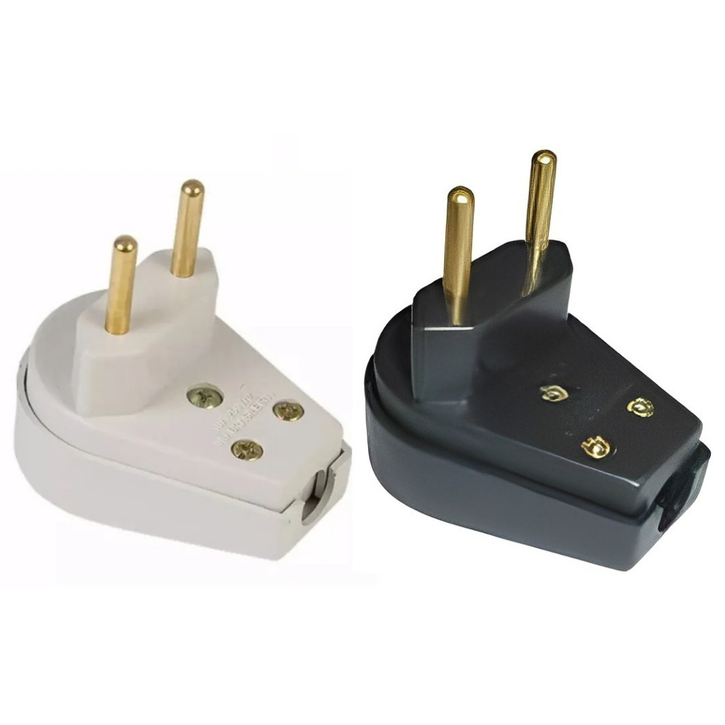 Plug Pino Macho Gigante 2P (Pinos) Interneed nas versões 10A e 20A Cabo Extensão Conexão Fêmea Segurança