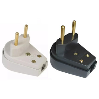 Plug Pino Macho Gigante 2P (Pinos) Interneed nas versões 10A Cabo Extensão Conexão Fêmea Segurança