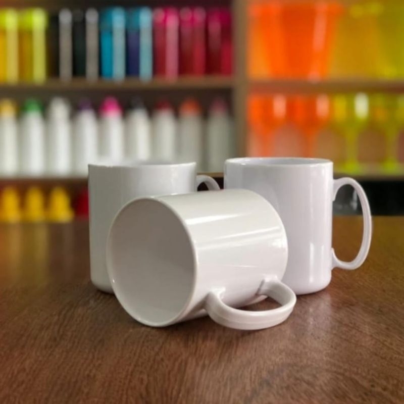 Jogo de 6 Xícaras Canecas Branca de Café 400ml em Oferta na Shopee