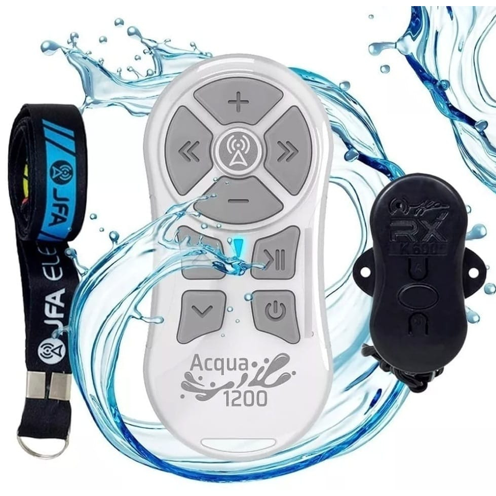 Controle K1200 JFA Acgua  - Cor Branco c/ Tecla Cinza - Resistente a Agua em Oferta na Shopee