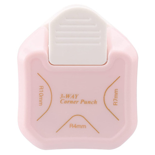 Furador Arredondador De Canto - Cantoneira Papel - 3 Em 1 Rosa e Branco ou  Rosa Pink em Oferta na Shopee